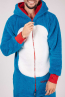 Vorschau - Onesie Teddy – Einhorn blau