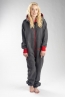 Vorschau - Onesie – grau rot