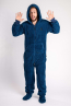 Vorschau - Onesie Teddy – dusty blue