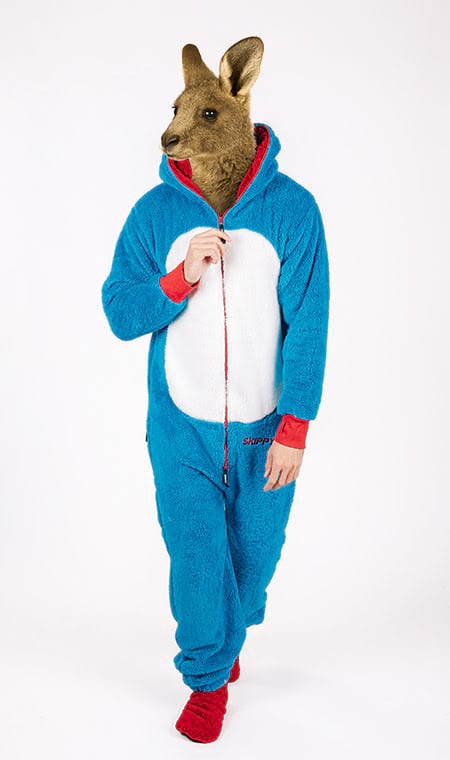 Onesie Teddy – Einhorn blau