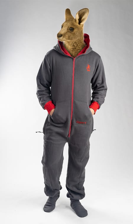 Onesie – grau rot