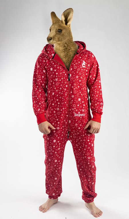 Onesie – Sterne rot