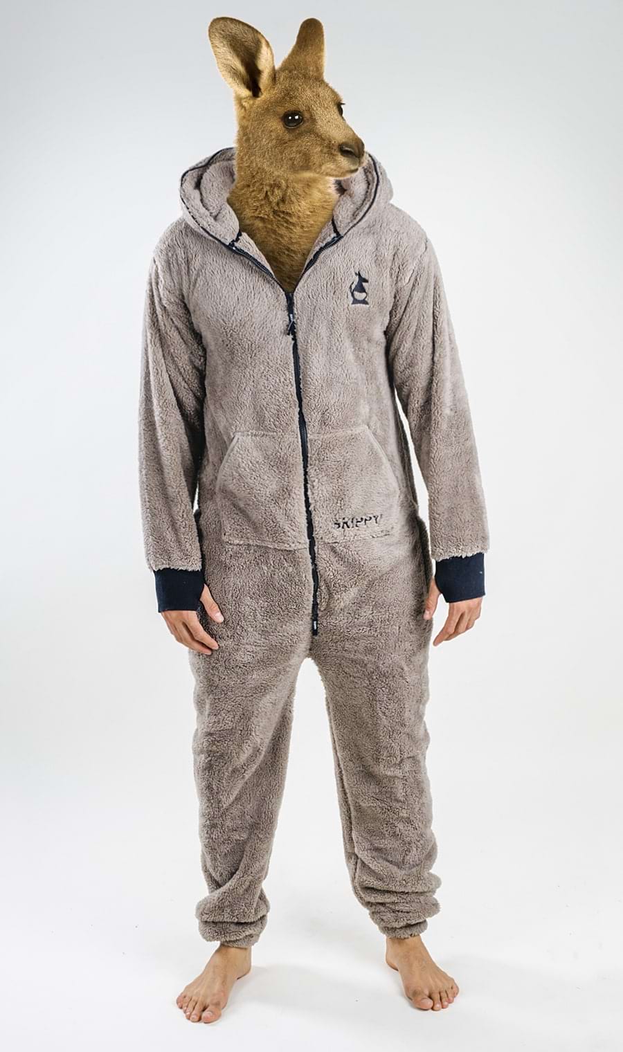 Onesie Teddy – hellgrau