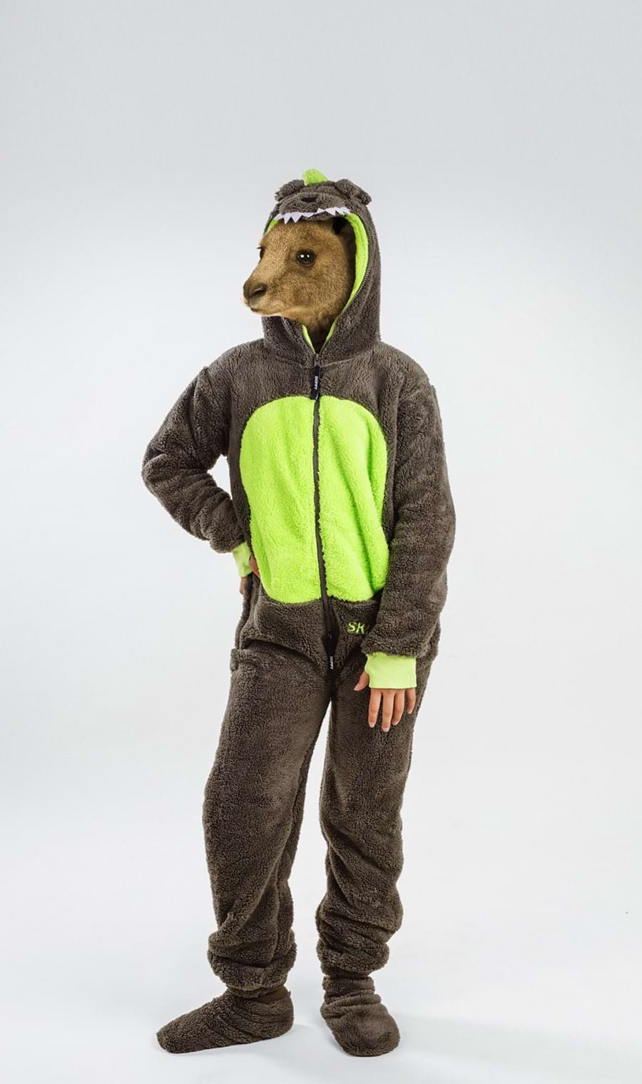 Kinder-Onesie Teddy – Dinosaurier