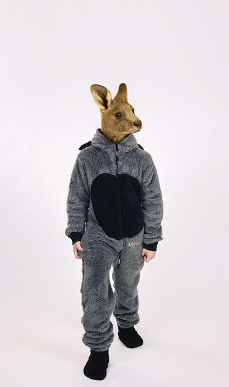 Kinder-Onesie Teddy – Waschbär