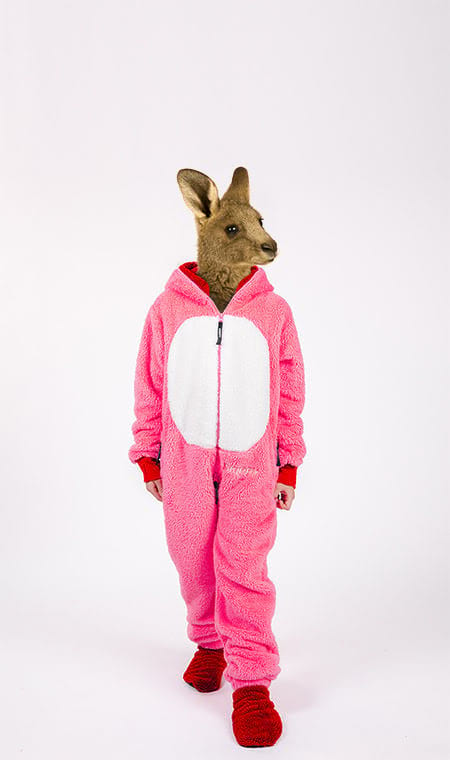 Kinder-Onesie Teddy – Einhorn pink