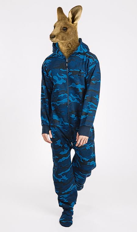 Onesie – Camo navy