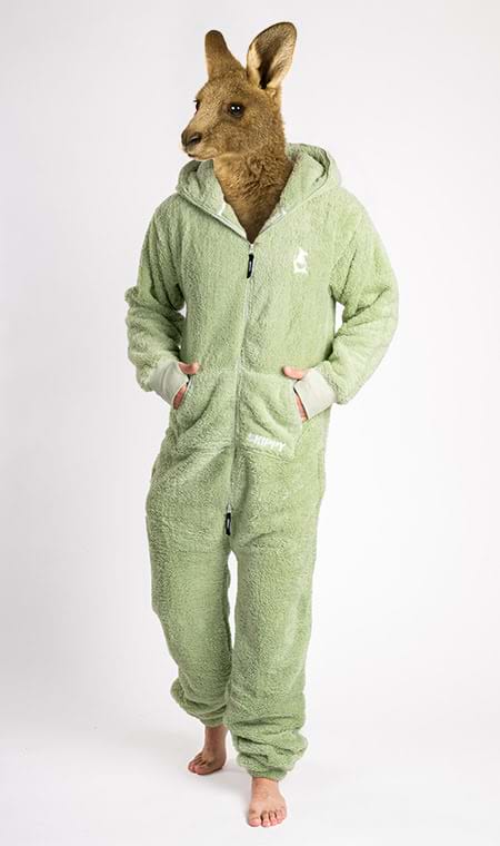 Onesie Teddy – dusty sage