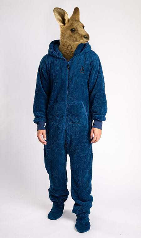 Onesie Teddy – dusty blue