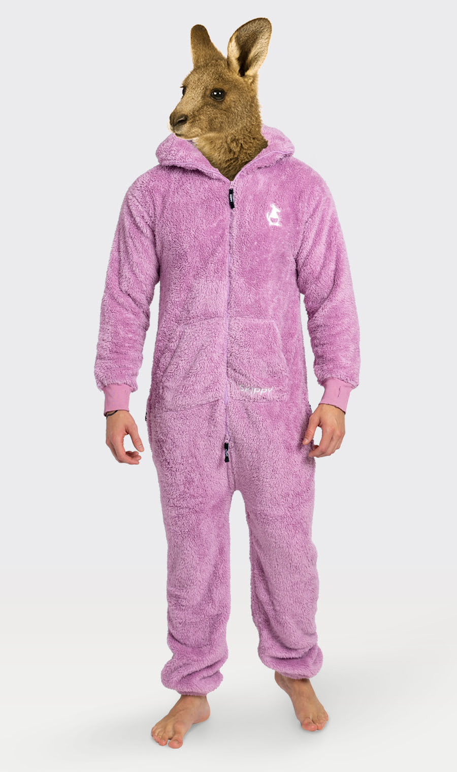 Onesie Teddy – dusty mauve