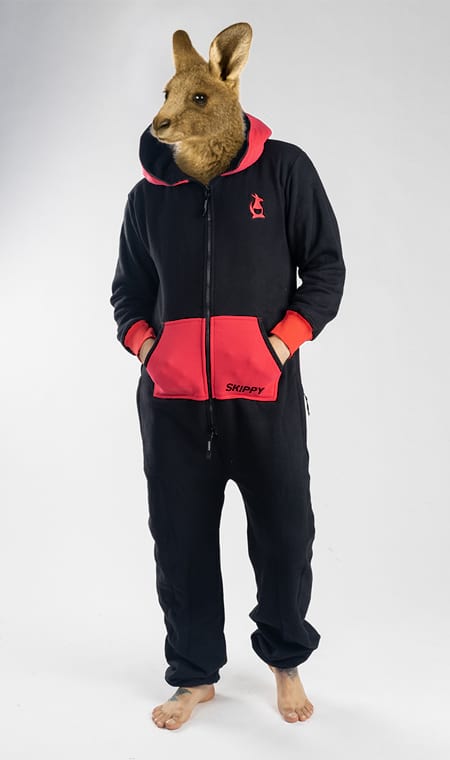 Onesie – schwarz pink